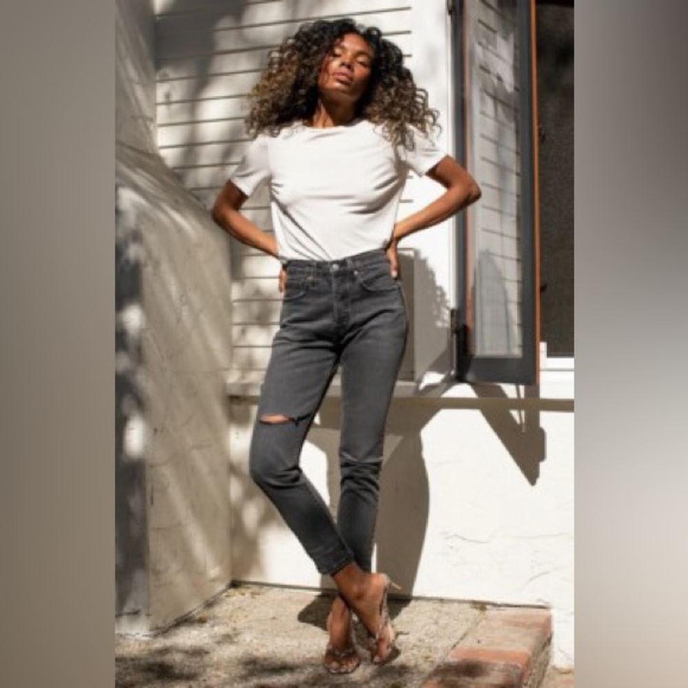 Women’s Levi 501 skinny jeans in black